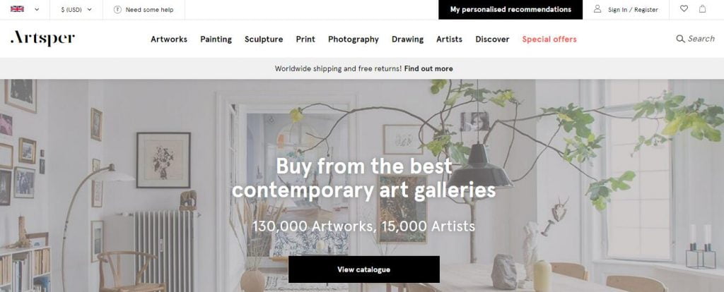 sell art online