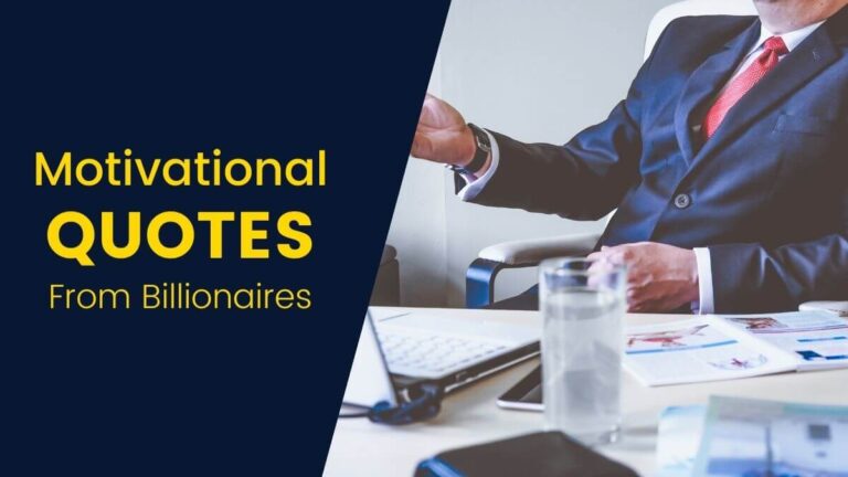 Motivational Quotes From Billionaires