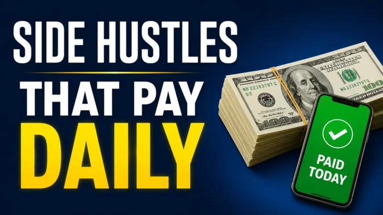 Side Hustles that Pay Daily